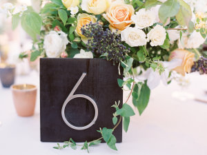 Modern Wood Table Number