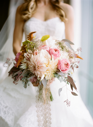 Pink Bouquet with Dahlias
