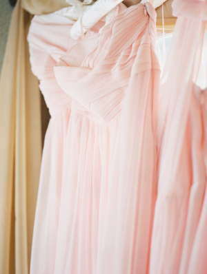 Pink Chiffon Bridesmaids Dresses