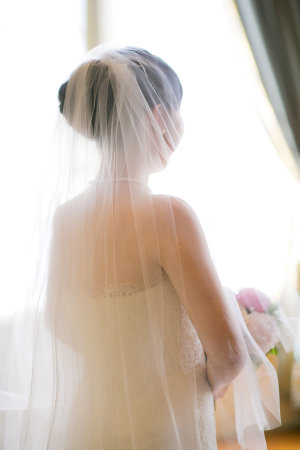 Sheer Long Wedding Veil