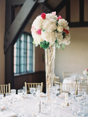 Tall Centerpieces with Hydrangea
