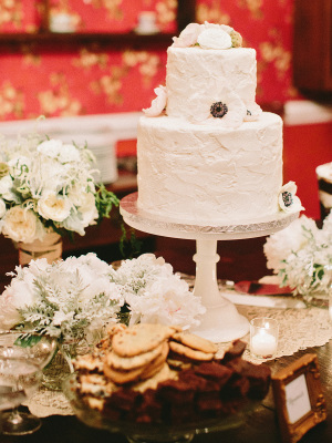 Wedding Cake with Anemones