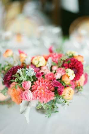 Wedding Flowers in Fuchsia and Coral