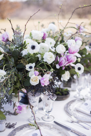 Anemone and Branch Centerpiece