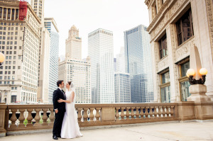 Chicago River Wedding Portrait