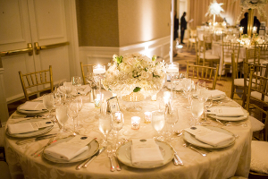 Gold and Ivory Wedding Reception