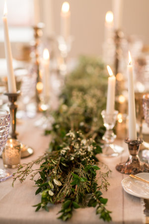Gray and Green Wedding Table 9