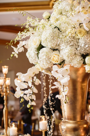 Hydrangea and Orchid Centerpiece