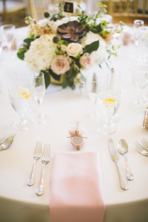 Pink and Mauve Wedding Table