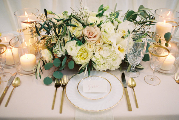 Blush and Pale Yellow Wedding Flowers