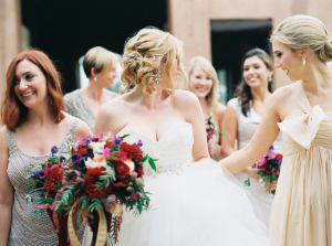 Bridesmaids in Pale Hues
