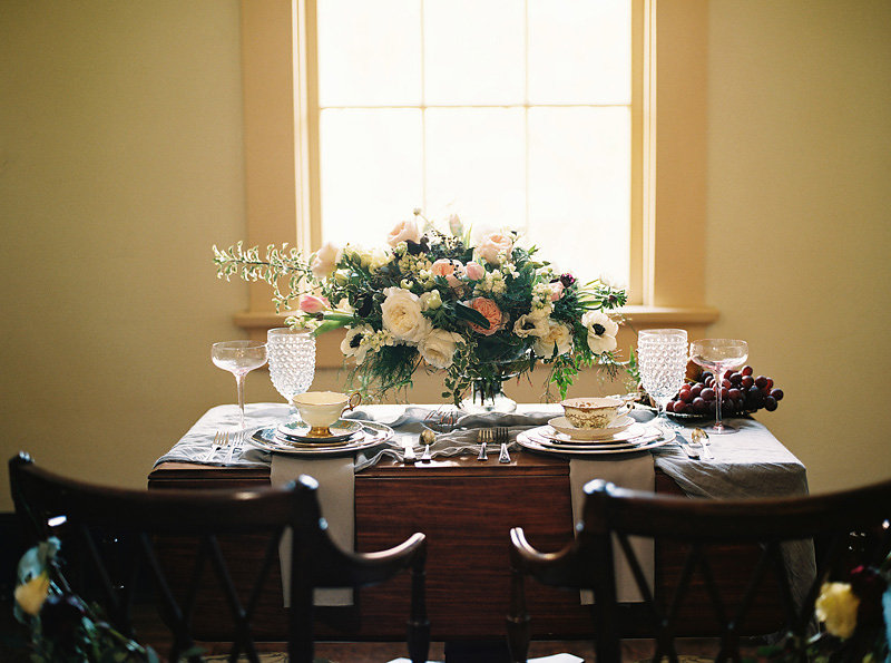 Brown and Blush Wedding Table