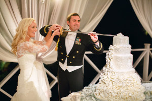 Cake Cutting with Navy Sword