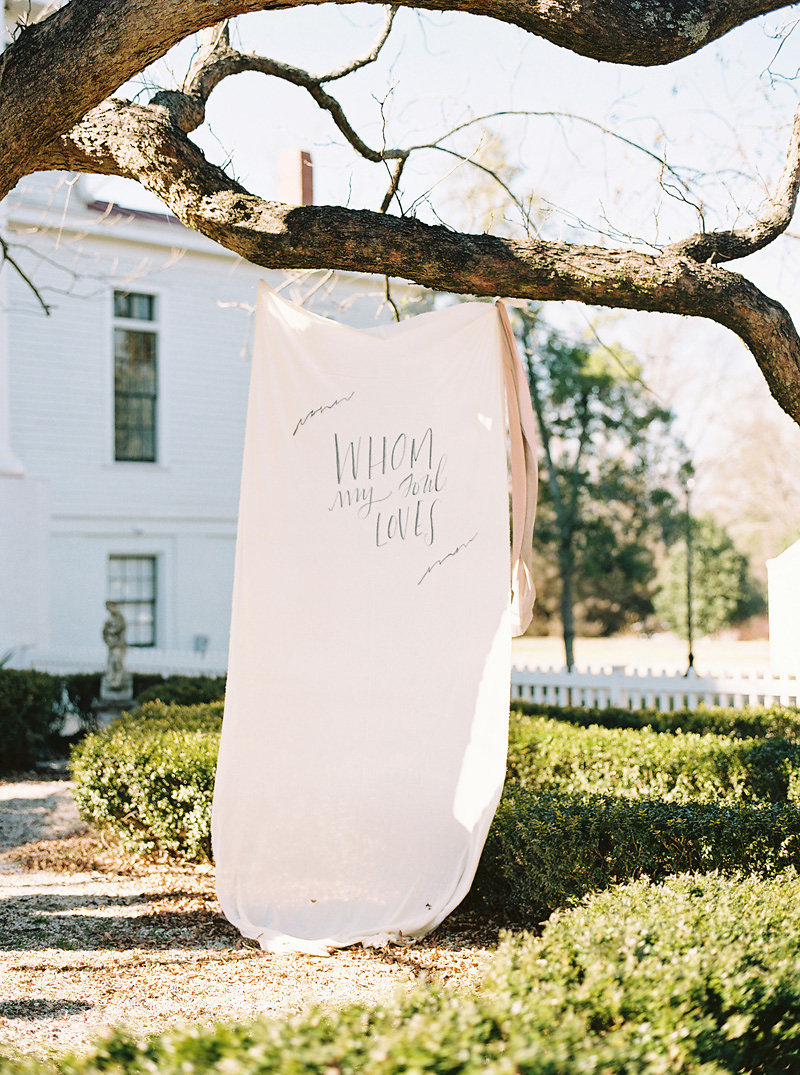 Ceremony Backdrop with Calligraphy
