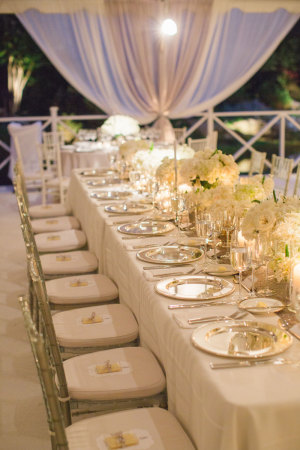 Elegant Ivory Wedding Reception