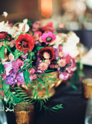 Garnet and Purple Wedding Flowers