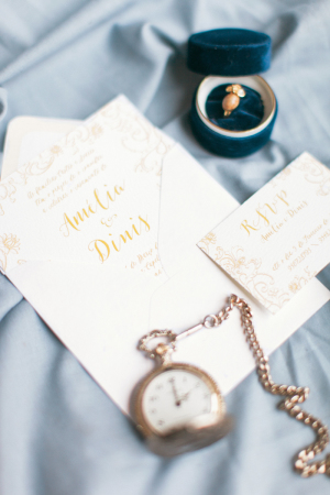 Gold Printed Wedding Invitations