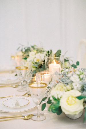 Gold and Pale Yellow Centerpiece