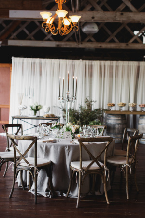 Gray and Ivory Rustic Reception