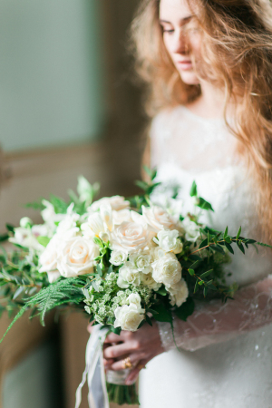 Green and Ivory Bouquet