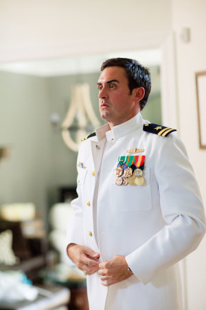 Groom in Military Uniform