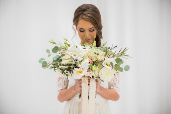 Ivory and Butter Wedding Bouquet