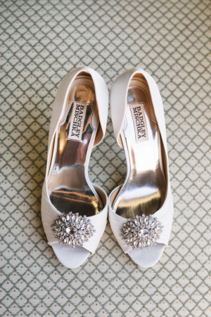 Jeannie Crystal Trip Open Toe Badgley Mischka Wedding Shoes