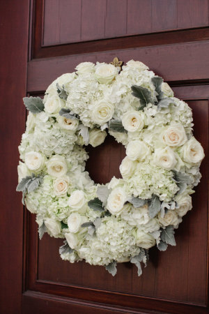 Rose and Hydrangea Wedding Wreath