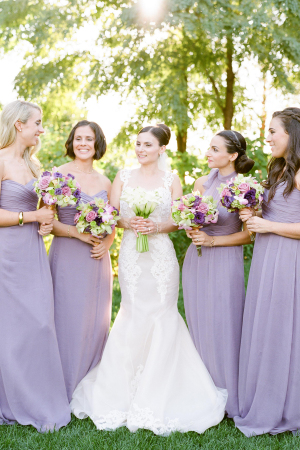 Bridesmaids in Pastel Purple