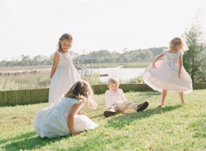 Flower Girls and Ring Bearers Playing