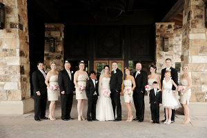 Gold and Black Bridal Party