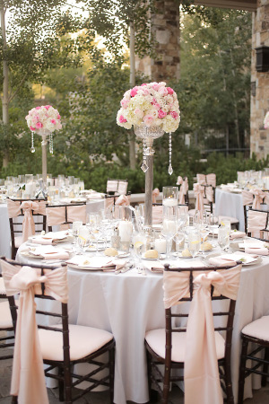 Gold and White Outdoor Reception