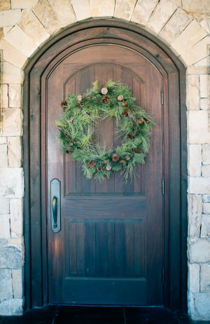 Greenery Wreath on Door