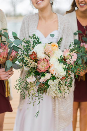 Mauve and Green Bouquet