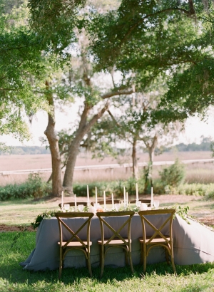 Outdoor Wedding Table in Gray