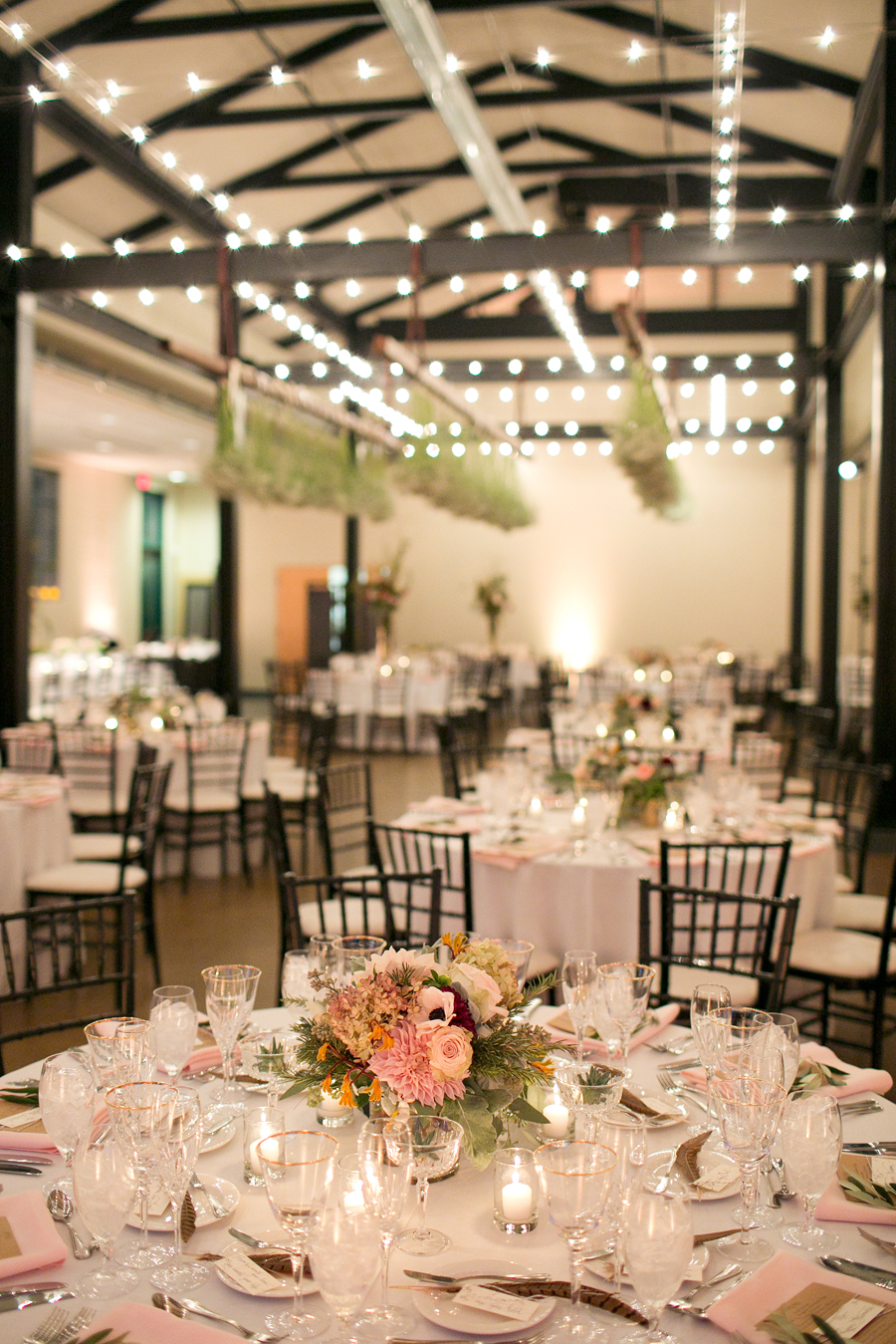 Pink and Green Centerpiece