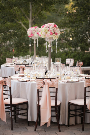 Wedding with Pink Chair Decor