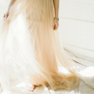 Apricot Bridal Gown