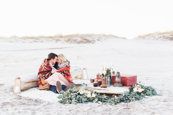Beach Engagement - Ashley Caroline Photography