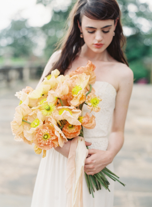 Bouquet of Apricot Poppies
