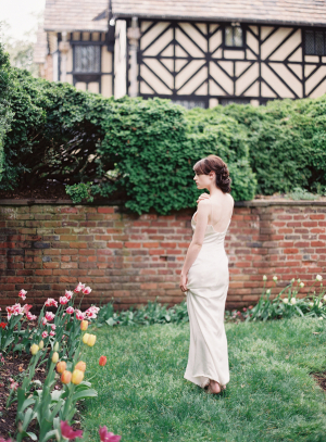 Bride in English Garden