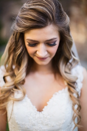Bride with Beachy Waves