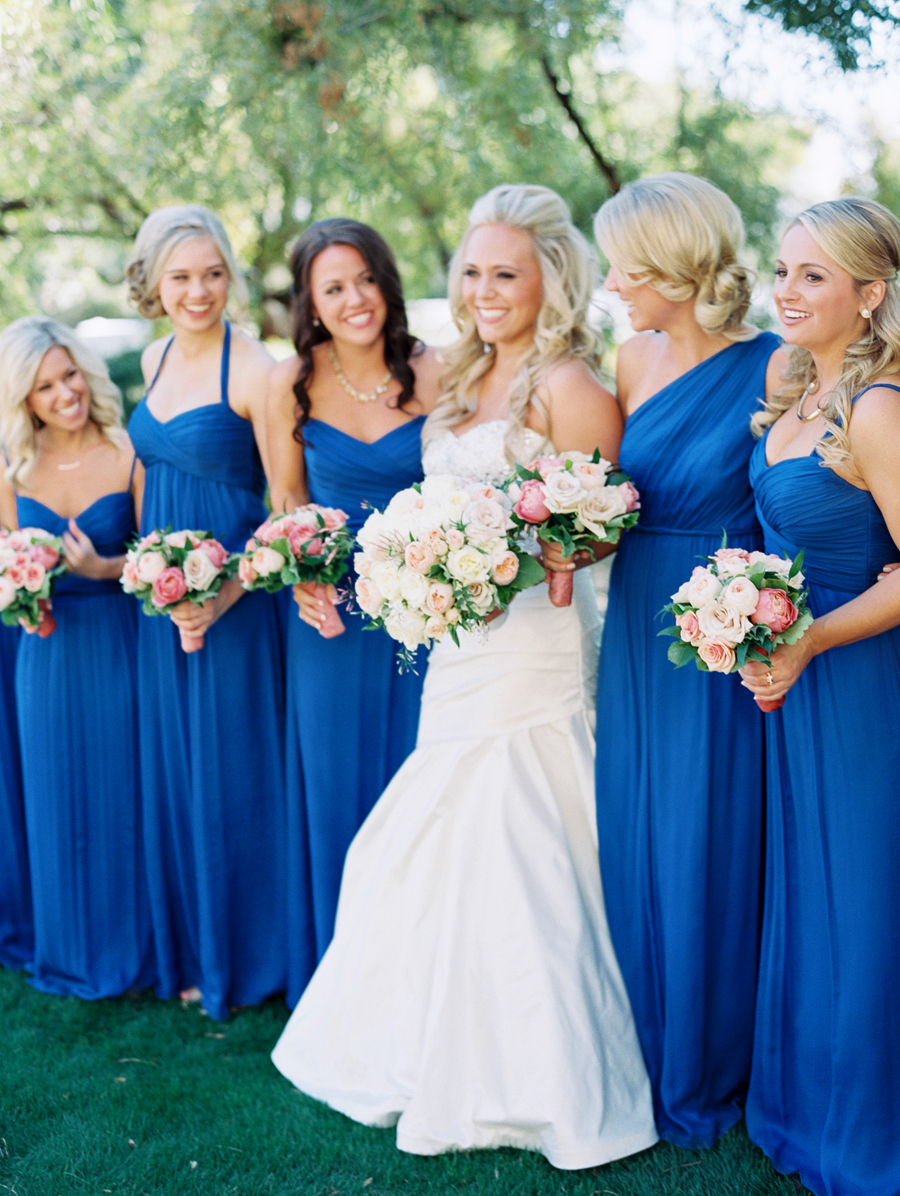 Синее платье невесты