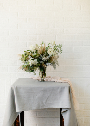 Green and Gray Wedding Flowers