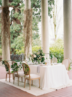 Ivory and Gold Wedding Table