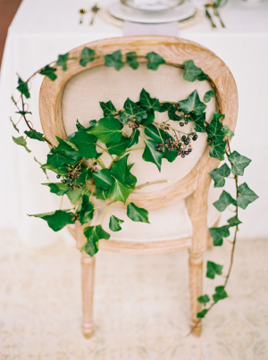 Ivy on Wedding Chair