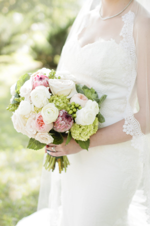 Pink and Spring Green Bouquet