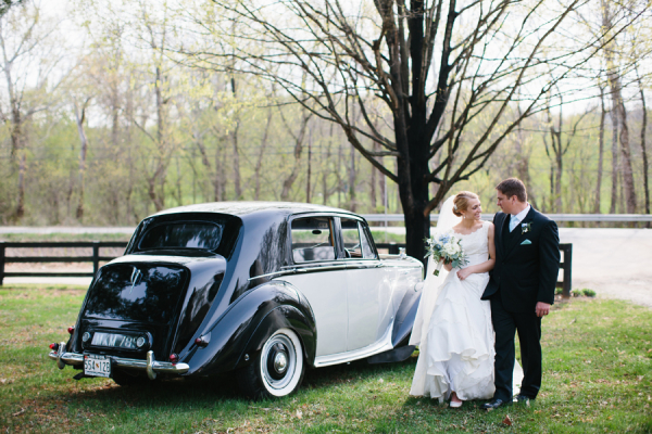 Vintage Bentley at Wedding