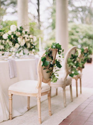 Wedding Chairs with Ivy