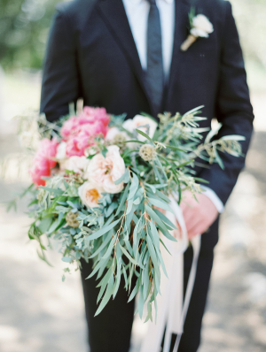 Bouquet with Peonies and Greenery